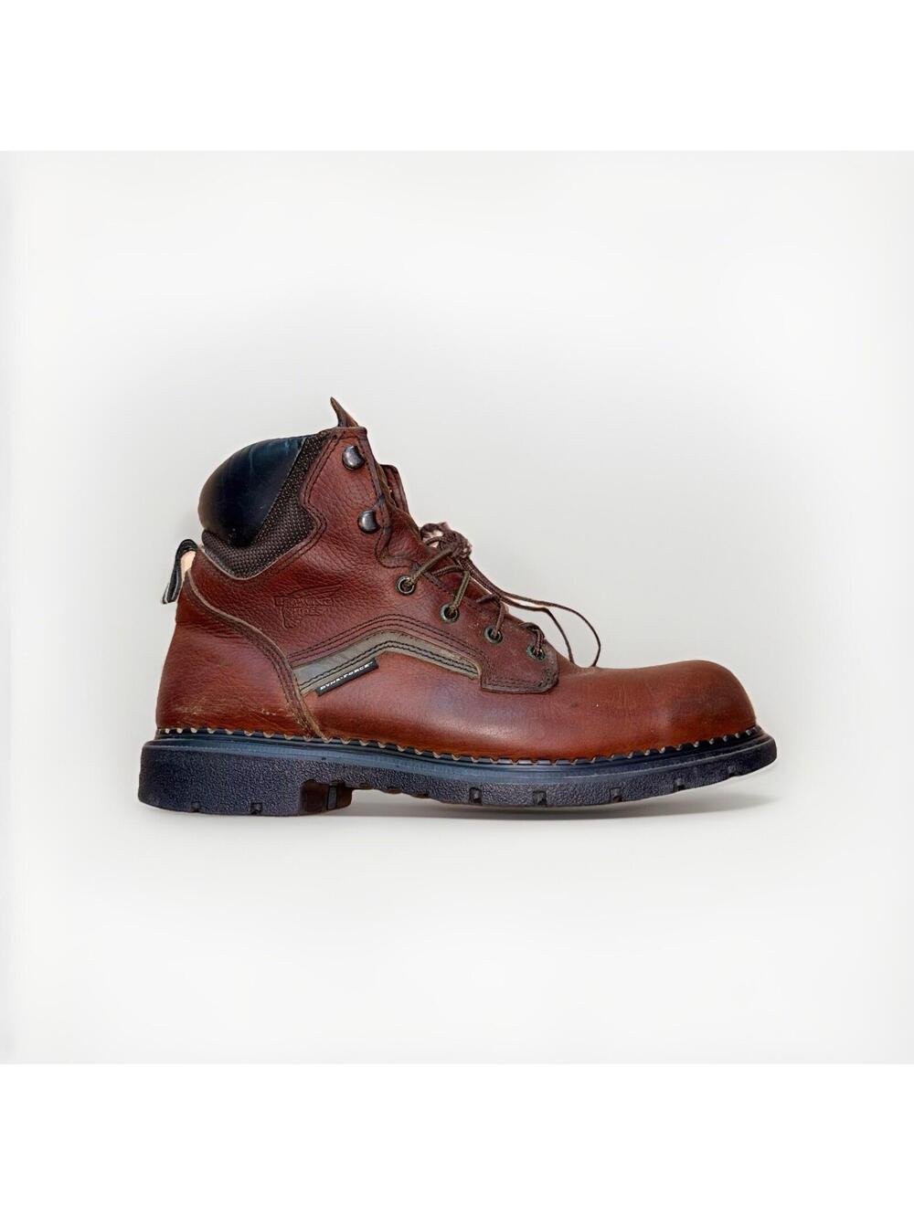 Red Wing Shoes Dynaforce 296 Work Boots Men’s 13 D Brown Leather EH USA Made